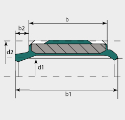 QFNP - DILAG®-P Dicht-Abstreif-Lager-Element
